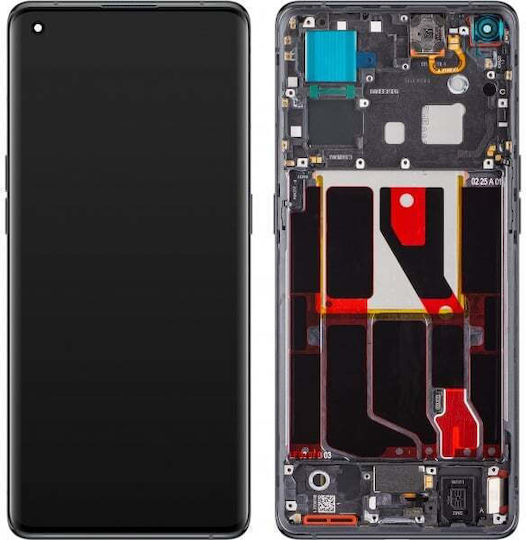 Oppo Οθόνη με Μηχανισμό Αφής για Oppo Find X5 (Μαύρο)