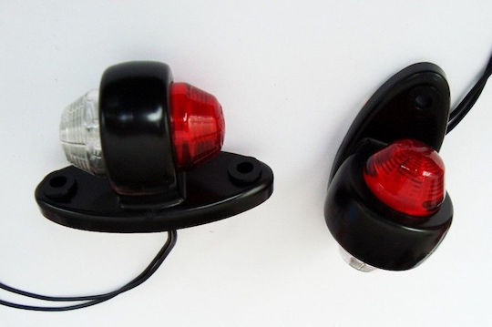 M-Tech Truck Volume Lights 1pcs 12 / 24V - Red WMLHOR465
