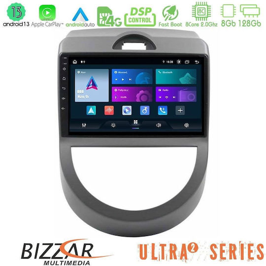 Bizzar Автомобилна Аудио Система за Kia Soul 2009-2011 Bluetooth USB Вграден Wi-Fi GPS Apple CarPlay Android Auto с Touch Screen 9"