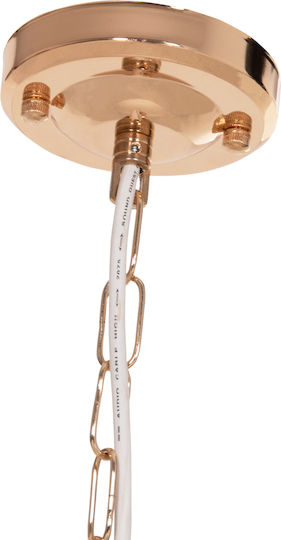 HomeMarkt White Hanging Ceiling Light with E27 Socket 65x55x50cm