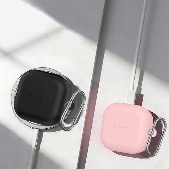 Tech-protect Silicone Hook Samsung Galaxy Buds 4 4 Pro Dusty Pink 5906302392896