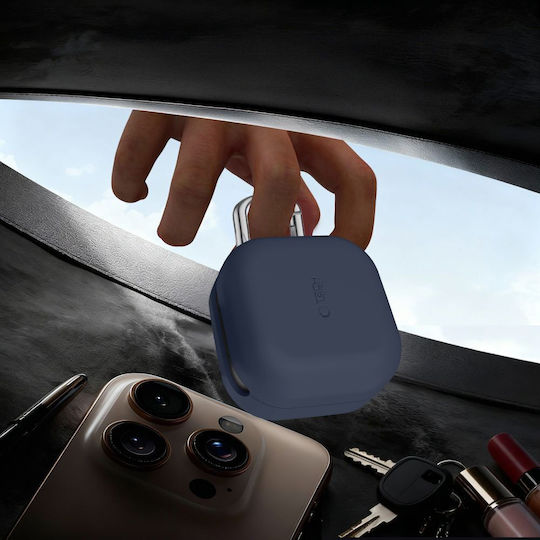 Tech-Protect Silikon Mit Haken Fall Kompatibel Mit Samsung Galaxy Buds 4 4 Pro Schwarz
