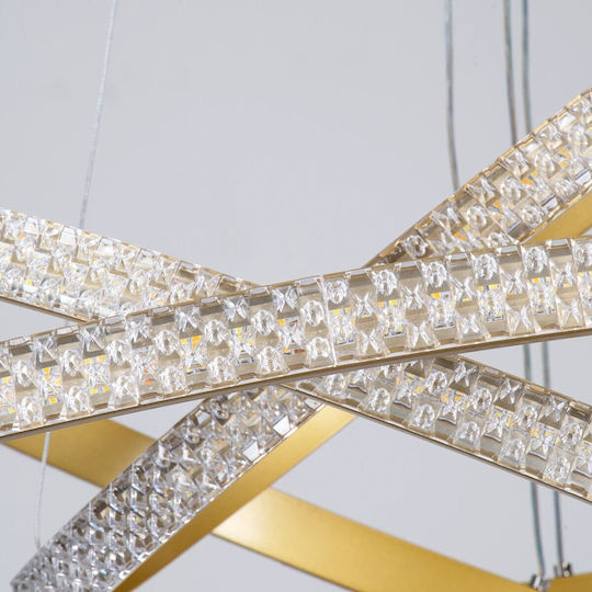 kelvo Diamond Ceiling Light White LED with Warm to Cool White Light 80x80x80cm