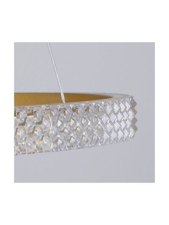 kelvo Diamond Ceiling Light White LED with Warm to Cool White Light 80x80x80cm