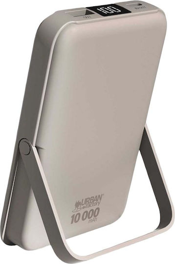Urban Factory Baterie Externă MagSafe 10000mAh cu Port De Ieșire USB-A și Port De Ieșire USB-C Gri