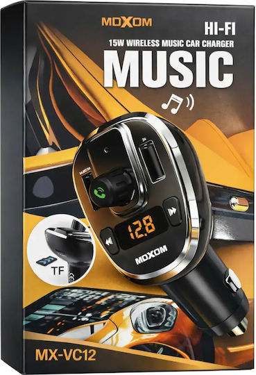 Moxom FM Car Transmitter MX-VC12 with Bluetooth / USB