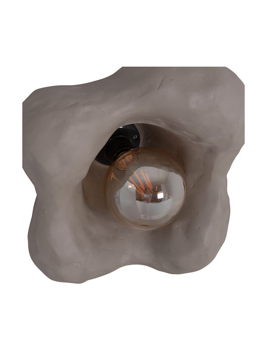 HomeMarkt Luxon Wall Lamp with E27 Socket Grey 28x15cm