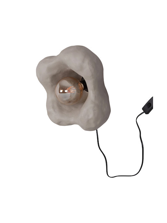 HomeMarkt Luxon Wall Lamp with E27 Socket Grey 28x15cm