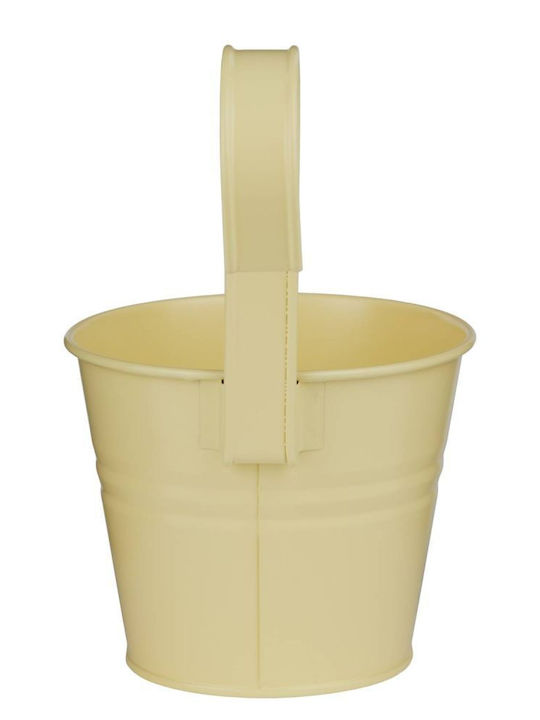 Butlers Hanging Plant Pot Metal Yellow 11x11cm