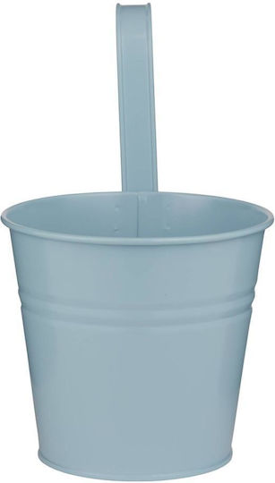 Butlers Light Blue Metal Plant Pot
