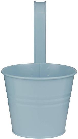 Butlers Metal Plant Pot Light Blue