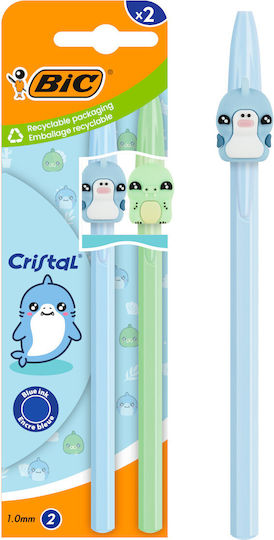 303750 Crstl Figurine Pack2 Blau Grün EU