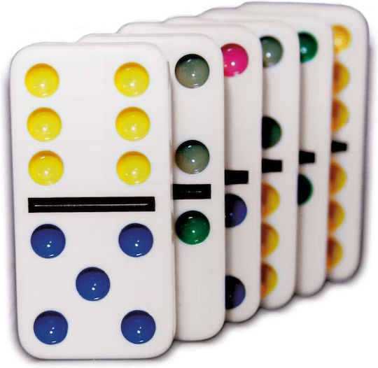 Board Game Domino Colours Double 6 for 2-4 Players 6+ Years Old (EN) Cayro