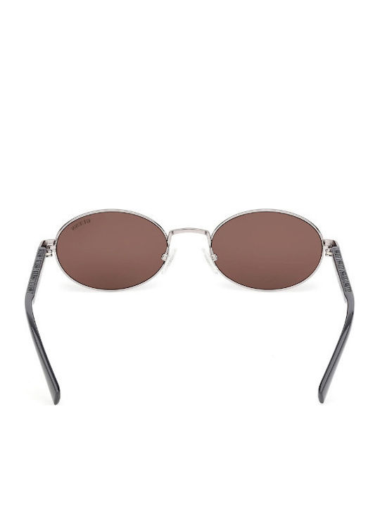 Guess Unisex Sonnenbrillen mit Grauem Metallrahmen und Braunen Spiegelgläsern GU00232 08E