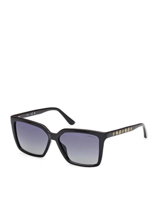 Guess Women's Sunglasses with Black Plastic Frame and Gray Gradient Polarized Lens GU00099 01D