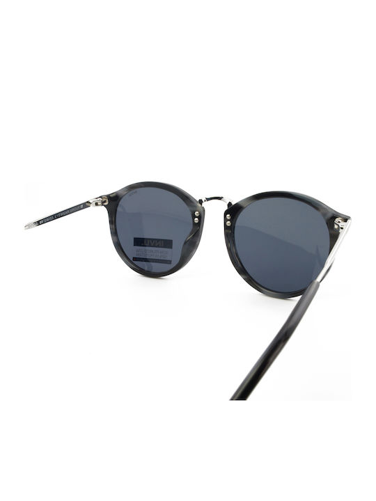 Invu Women's Sunglasses with Black Frame and Gray Polarized Lenses V1900F