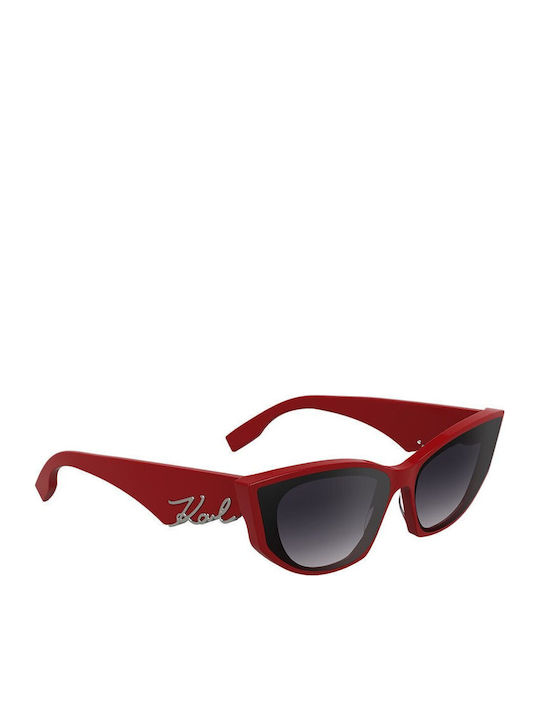 Karl Lagerfeld Women's Sunglasses with Red Plastic Frame and Red Lens KL6162S-600