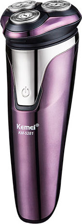 Kemei KM-6539 Περιστρεφόμενη Ξυριστική Μηχανή Προσώπου Επαναφορτιζόμενη