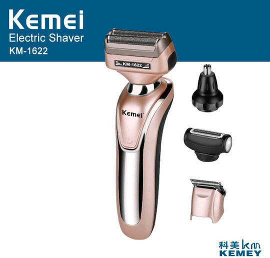 Kemei KM-1622 Ξυριστική Μηχανή Προσώπου / Σώματος Επαναφορτιζόμενη