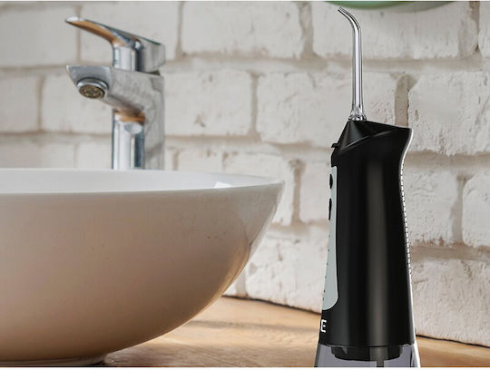 Lafe Water Flosser 300ml Επαναφορτιζόμενο & Αδιάβροχο Μαύρο