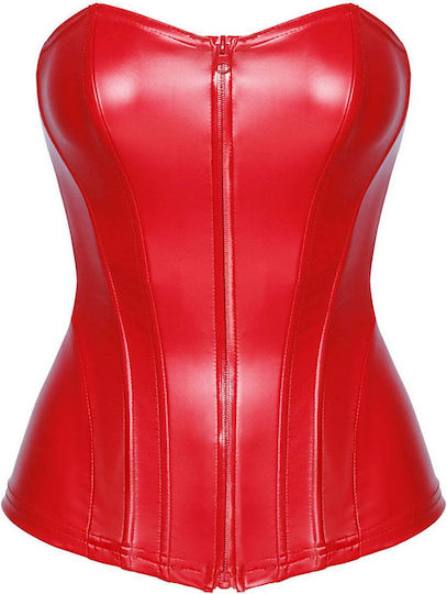 Noir Handmade Wetlook Κορμάκι Κόκκινο