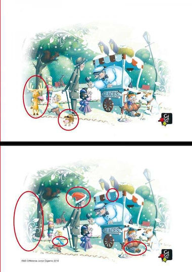 Επιτραπέζιο Παιχνίδι Difference Junior για 2-6 Παίκτες 5+ Ετών Gigamic