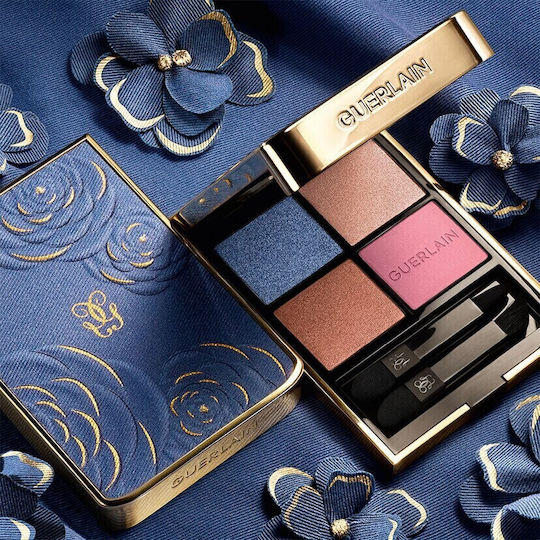 Guerlain Ombres G Палитра със Сенки за Очи в Твърда Форма Denim Blossom