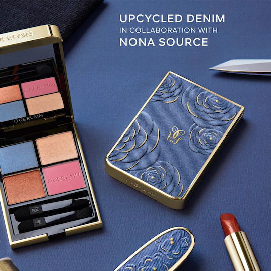 Guerlain Ombres G Палитра със Сенки за Очи в Твърда Форма Denim Blossom