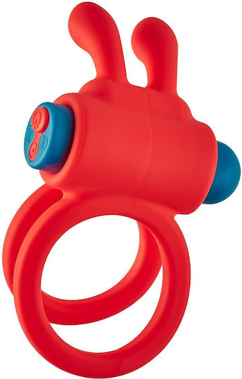 Dream Toys Love Signal Thrill Ring Vibrating Penis Ring Red