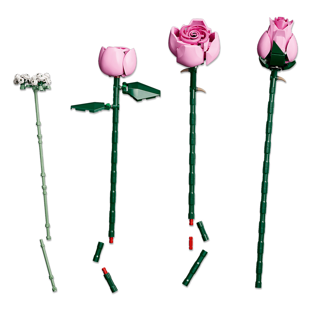LEGO Botanical Collection Buchet de Trandafiri Roz pentru 18+ Ani