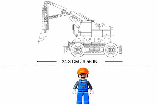 Sluban Блокчета Wheeled Excavator за 6-12 години години 353бр