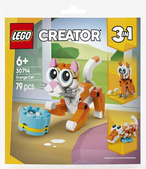 LEGO Creator 3 în 1 Pisică Portocalie pentru 6+ Ani 79 Bucăți
