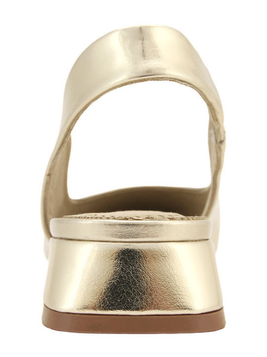 Gold Heels with Strap