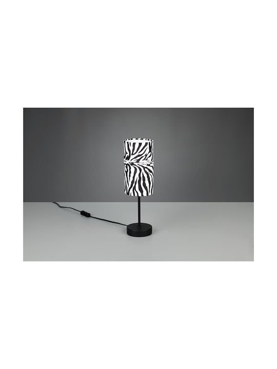 Trio Lighting Metal Table Lamp with Black Shade and Base