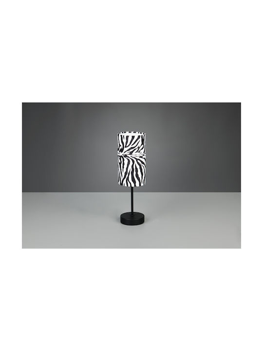 Trio Lighting Metal Table Lamp with Black Shade and Base