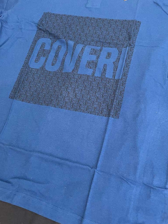Enrico Coveri Sommer Herrenpyjama Blau-Ruà