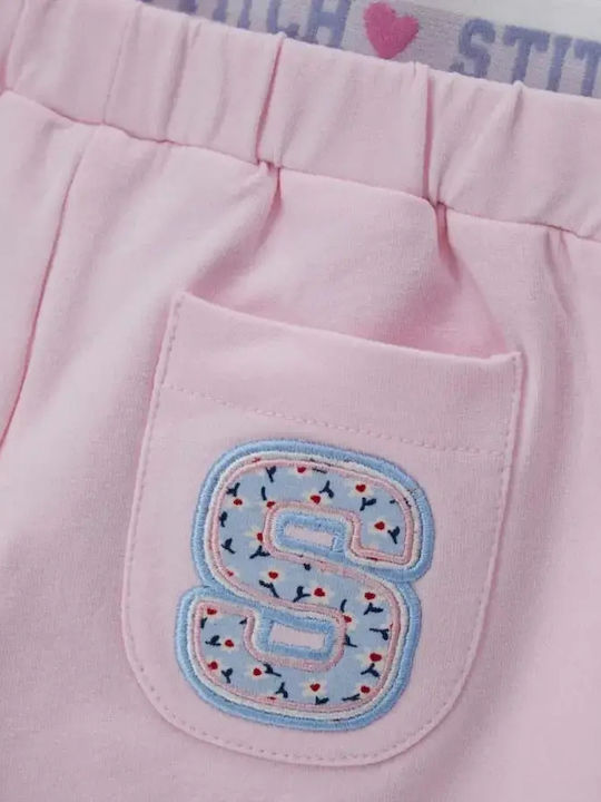 Kids Sweatpants Set Pink