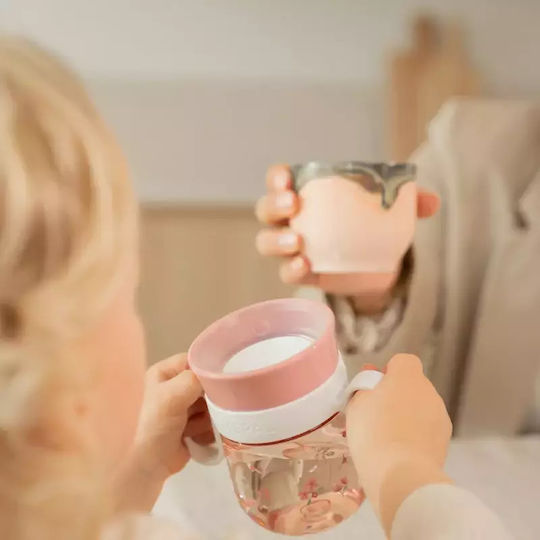 Little Dutch Toddler Plastic Cup Pink Fairy Garden 300ml