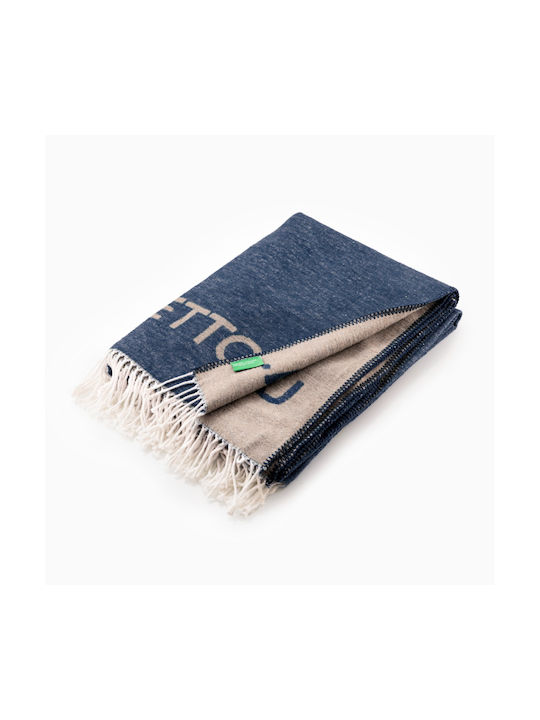 Benetton Κουβέρτα Foam Γκρι 140x190εκ.