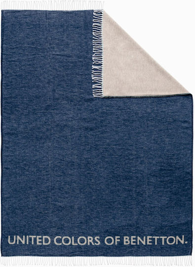 Benetton Κουβέρτα Foam Γκρι 140x190εκ.