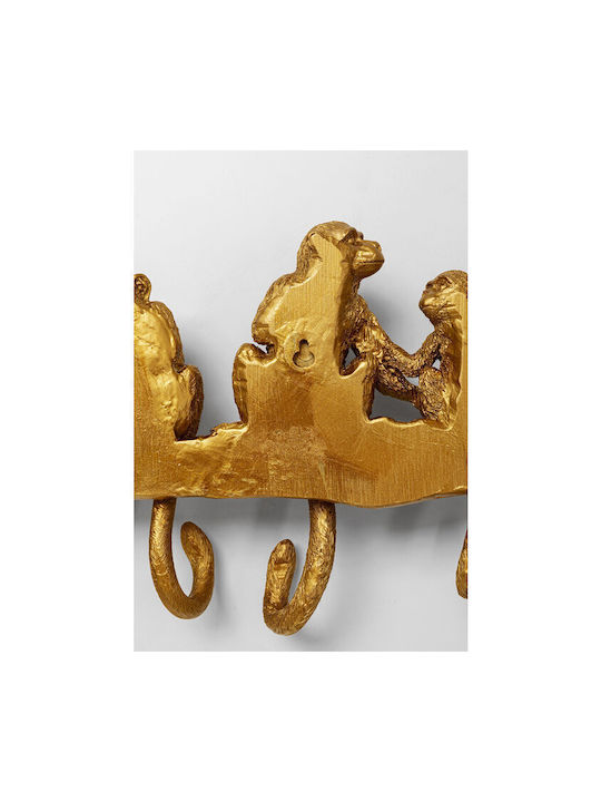 Kare Design Wandhalterung Metall 8 Haken Braune 72x31x5,5cm