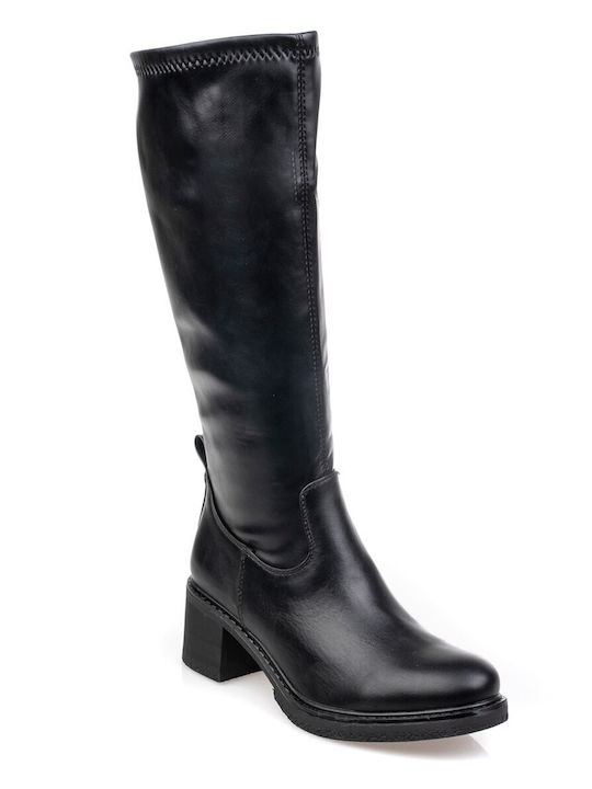Women's Boots with Medium Heel Black