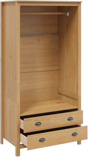 Einzeltür Kleiderschrank Braune 84x50x170cm
