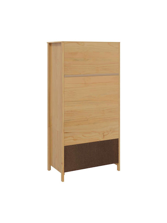 Single Door Wardrobe Brown 84x50x170cm