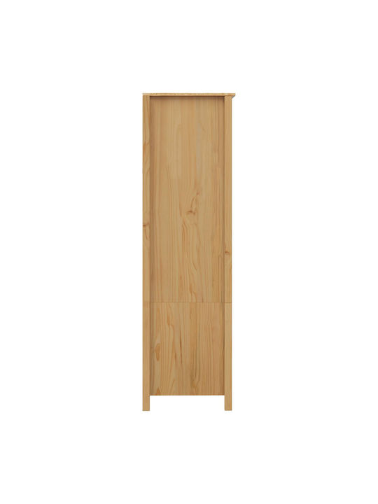 Single Door Wardrobe Brown 84x50x170cm