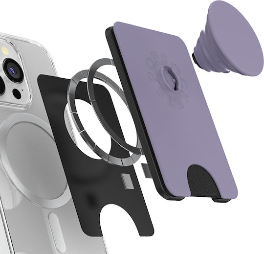 Popsockets Popwallet Magsafe Smartphone Holder Built-in Card Holder Purple