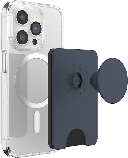 Popsockets Popwallet Magsafe Smartphone Holder Built-in Card Holder Navy Blue
