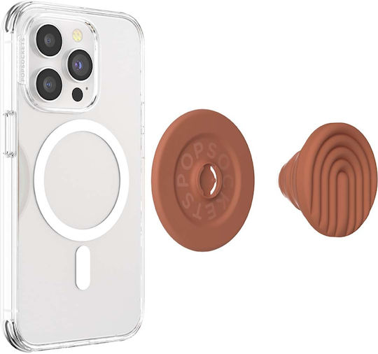 Popsockets Popout Magsafe Smartphone Holder Curves Collection Brown Beige