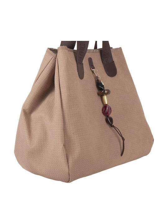 Geantă Dama Shopper Tricotată Bej