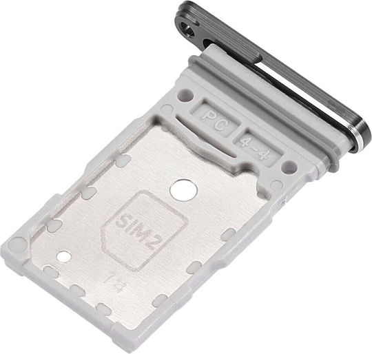 Clappio Sim Card Tray Compatible Galaxy S22 Ultra Dual Nano Grey
